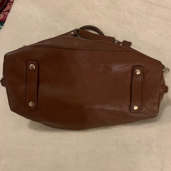 Coach Genuine Brown Leather Handbag - Picture 7 of 12